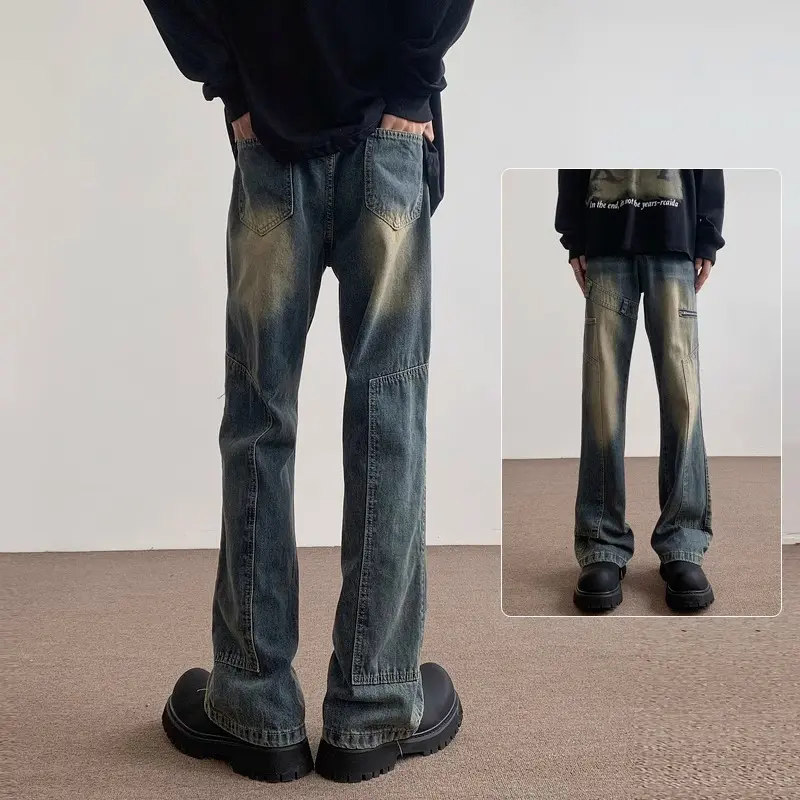 Damenweit geschnittene Jeanshose Drune