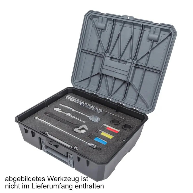 DECKED D-Box für große Schubladen grau, - individueller Schaumstoff