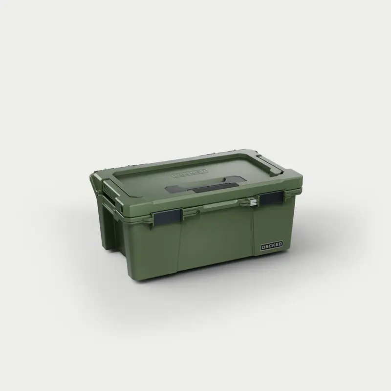 DECKED D-co Case - Sixer 16, Ranger Green mit schwarzen Verschlüssen