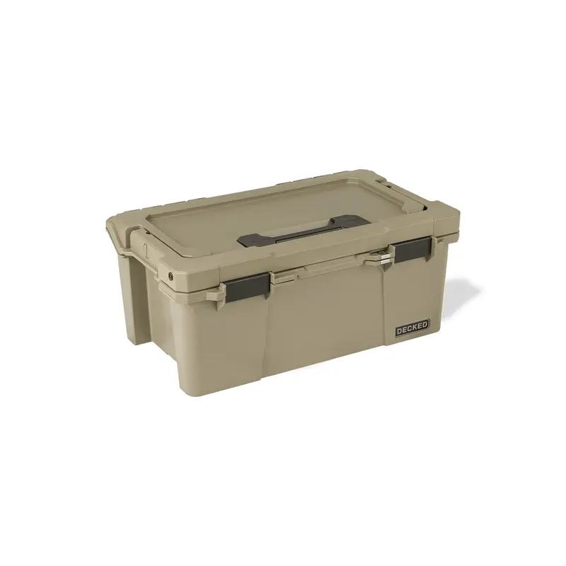 DECKED D-co Case - Sixer 16, Tan mit schwarzen Verschlüssen