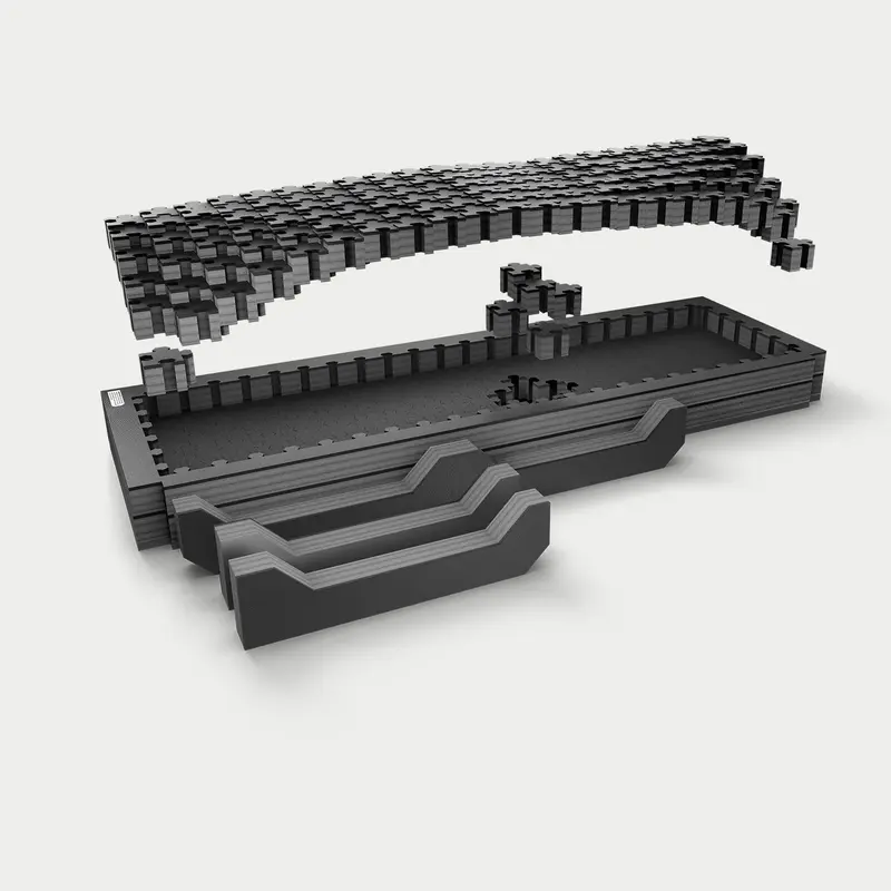 DECKED PuzzleFoam für lange VX Schubladen zum selbst konfigurieren