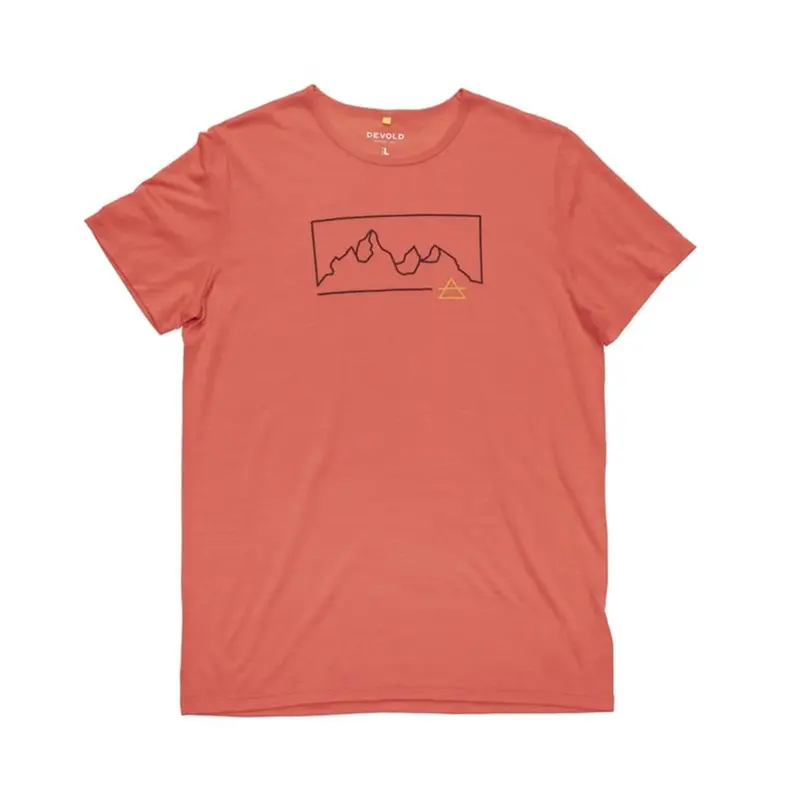 DEVOLD ACTIVE "OUTLINE" TEE MAN - cayenne
