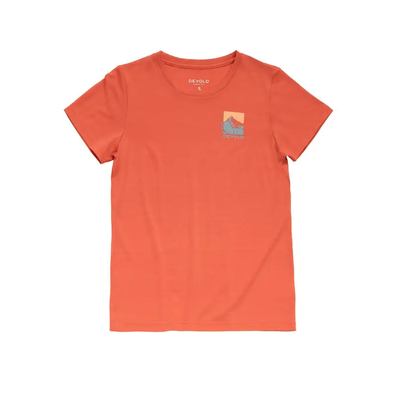Devold Classic Summit Tee Women coral