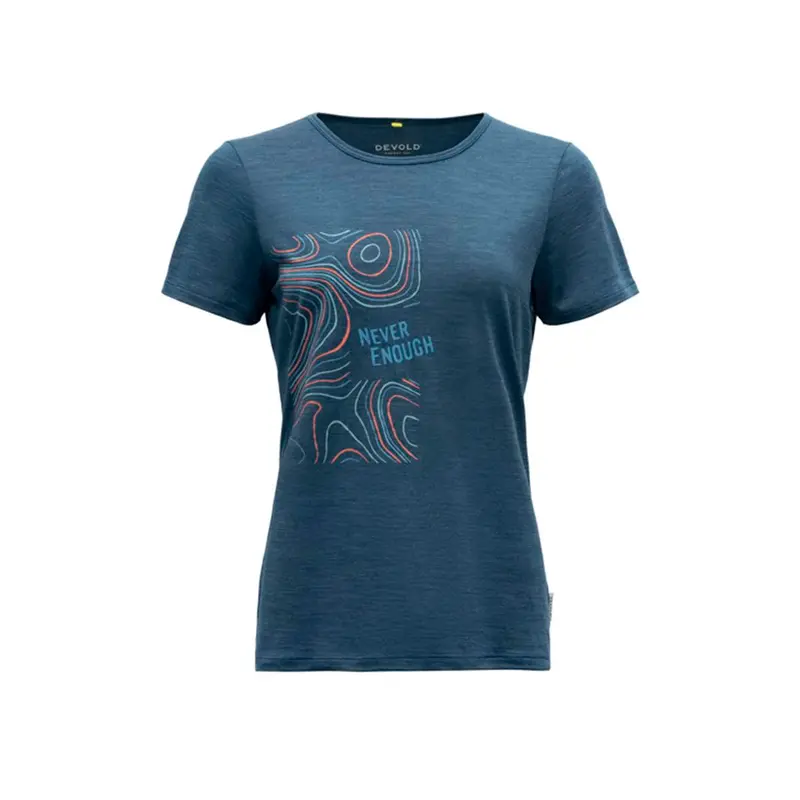 Devold Hellesylt Merion 130 Tee Women flood
