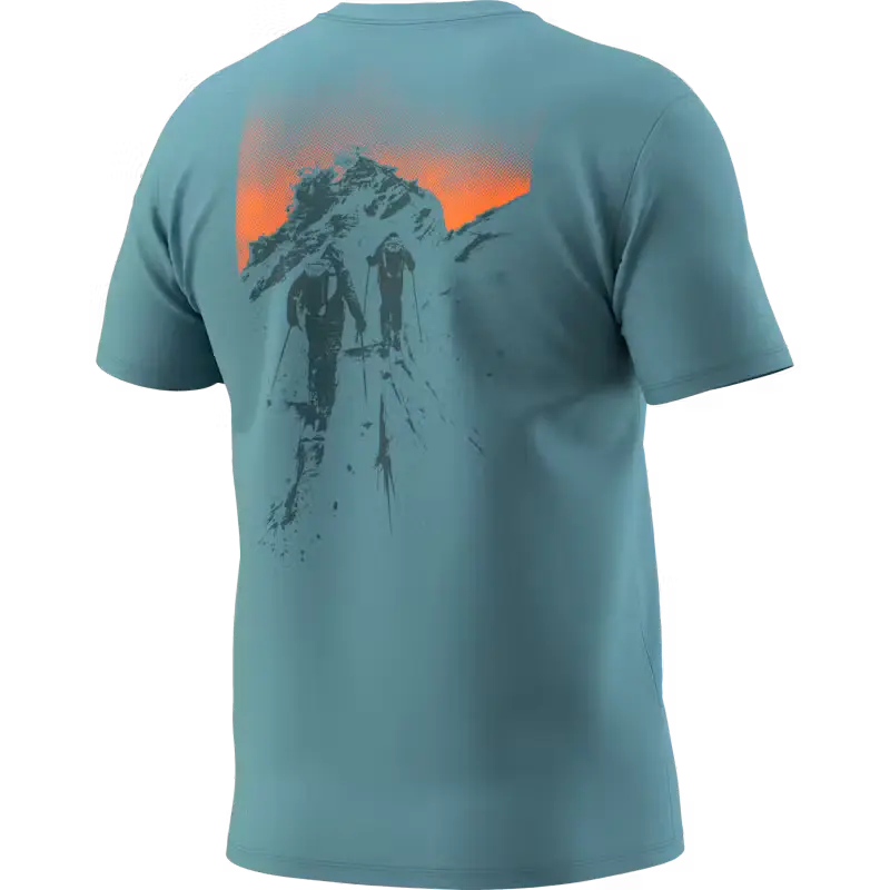 Dynafit Back Graphic Cotton T-Shirt - smoke blue