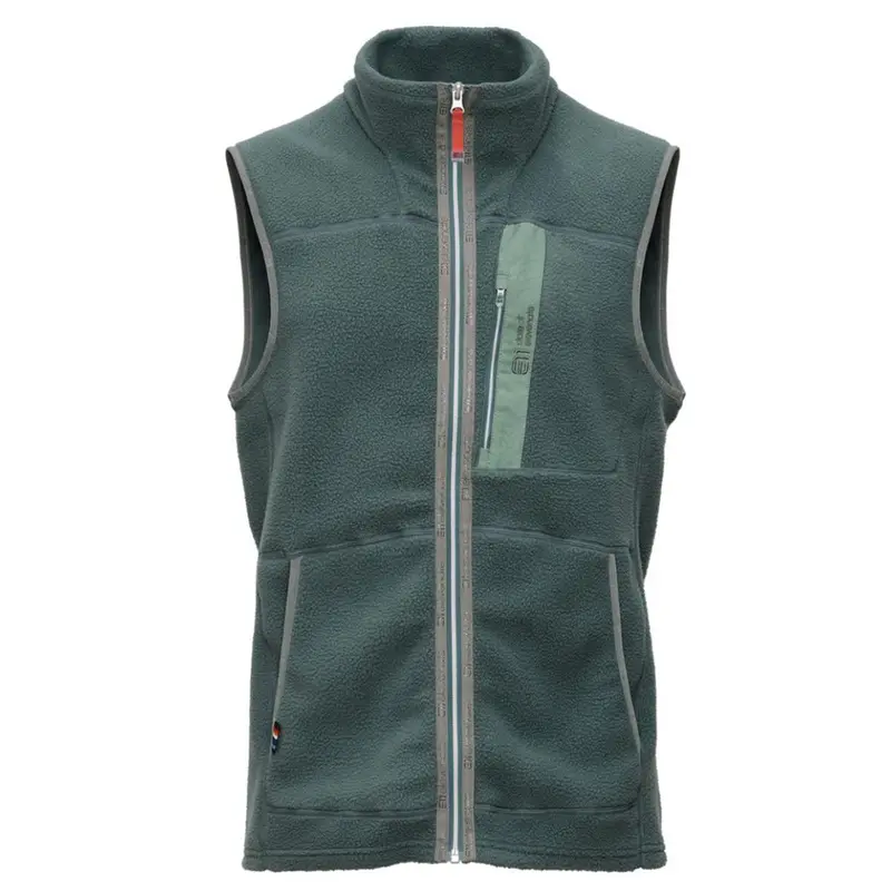 E11 Canyon Pile Fleece Vest balsam green Herren Weste