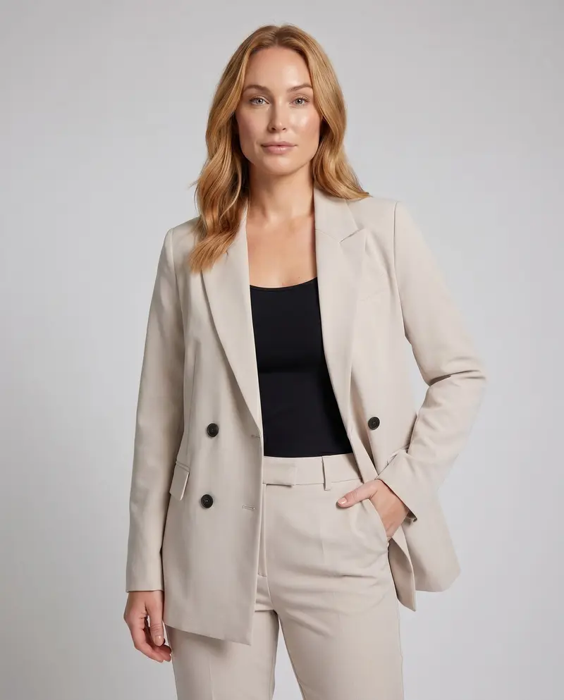 Elegante Damenbusinessjacke mit modischen Details und fließendem Schnitt