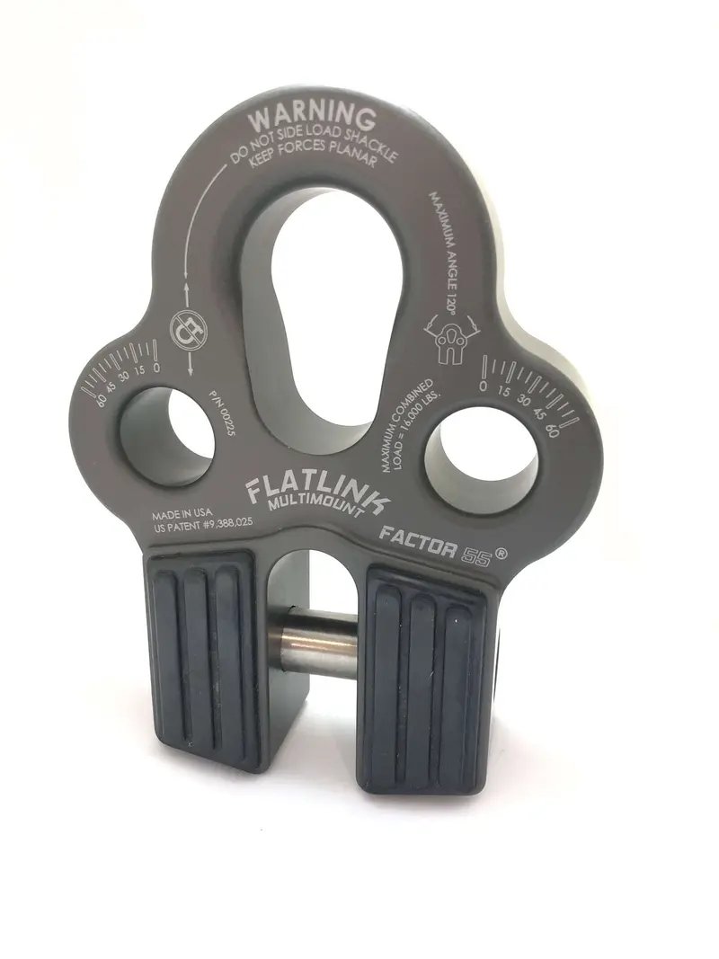 "FACTOR 55" FLATLINK MULTIMOUNT WINCH SHACKLE MOUNT, GRAY