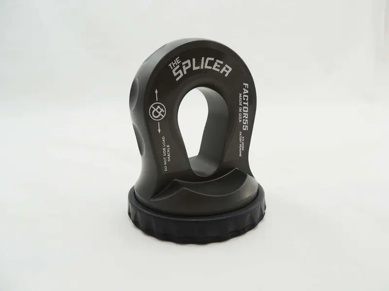 "FACTOR 55" SPLICER 3/8-1/2" SYNTHETIC ROPE SPLICE-ON SHACKLE MOUNT, GRAY