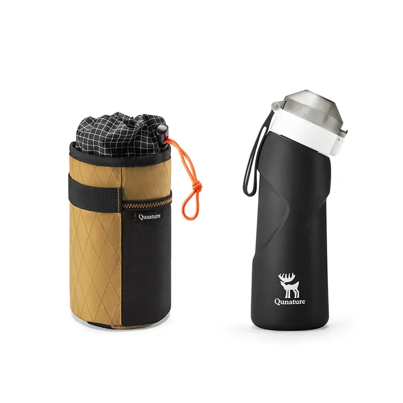 Fahrrad Trinkflaschen Set, isolierte Tasche & faltbare Flasche