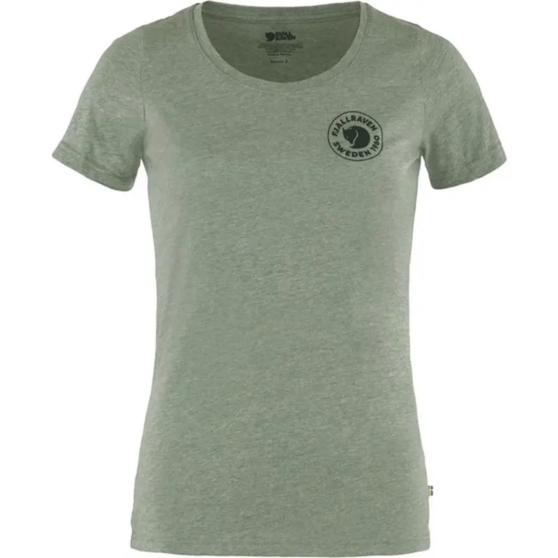 Fjäll Räven 1960 Logo T-Shirt W patina green-melange