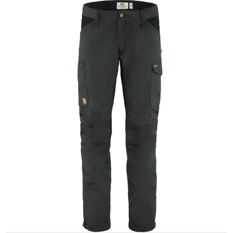 Fjäll Räven Kaipak Trousers M long dark grey black Herren Trekkinghose