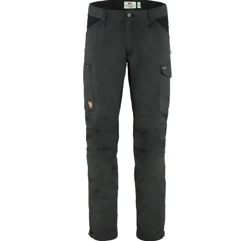 Fjäll Räven Kaipak Trousers regulär dark grey black Herren Trekkinghose