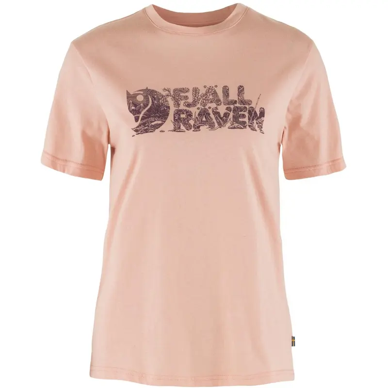 Fjäll Räven Lush Logo chalk rose Damen T-Shirt