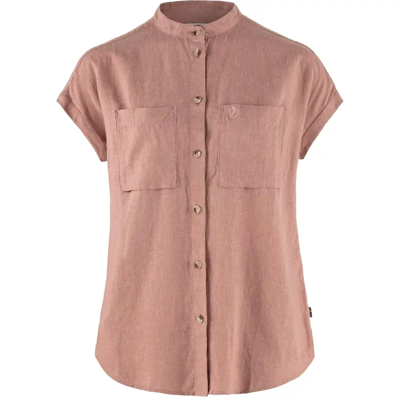 Fjäll Räven Övik Hemp SS dusty rose Damen Hemd