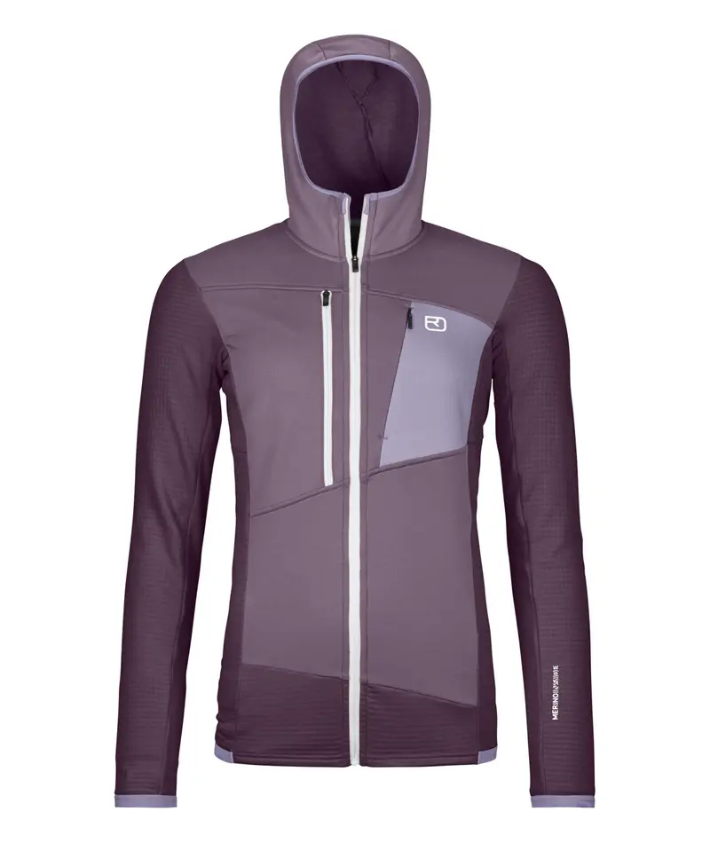 Fleece Grid Hoody W