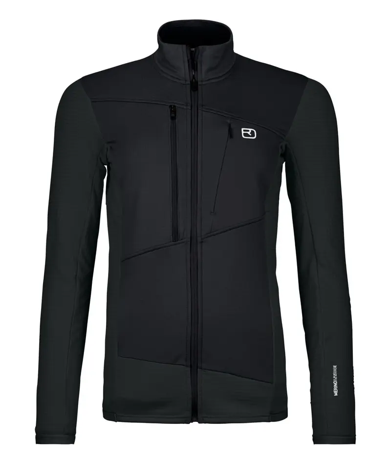 FLEECE GRID JACKET Damen