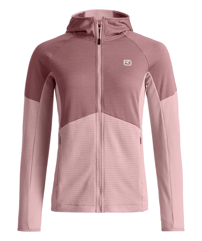 FLEECE LIGHT GRID HOODY Damen