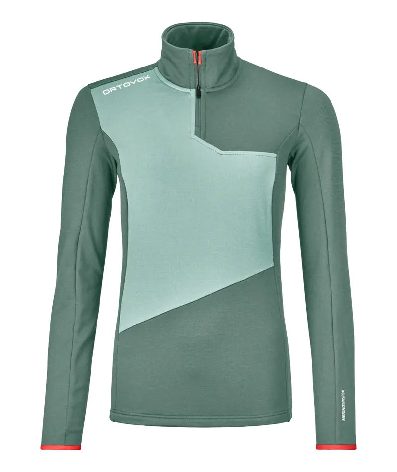 FLEECE LIGHT ZIP NECK W