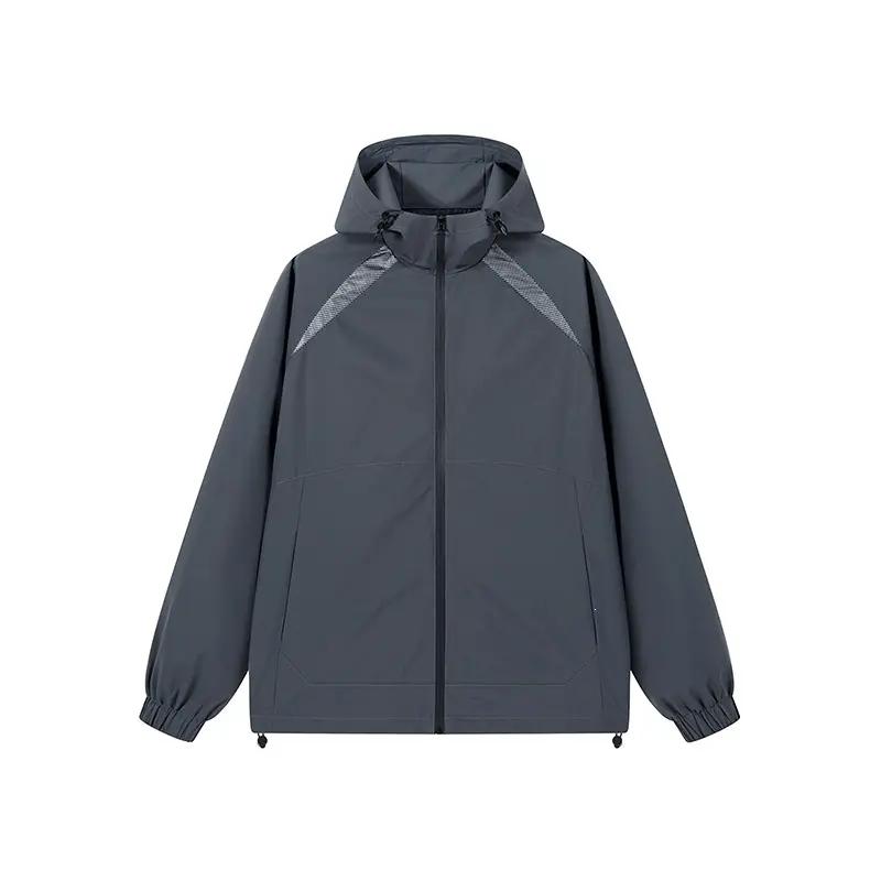 Herren Atmungsaktive Sportjacke mit Kapuze Drune