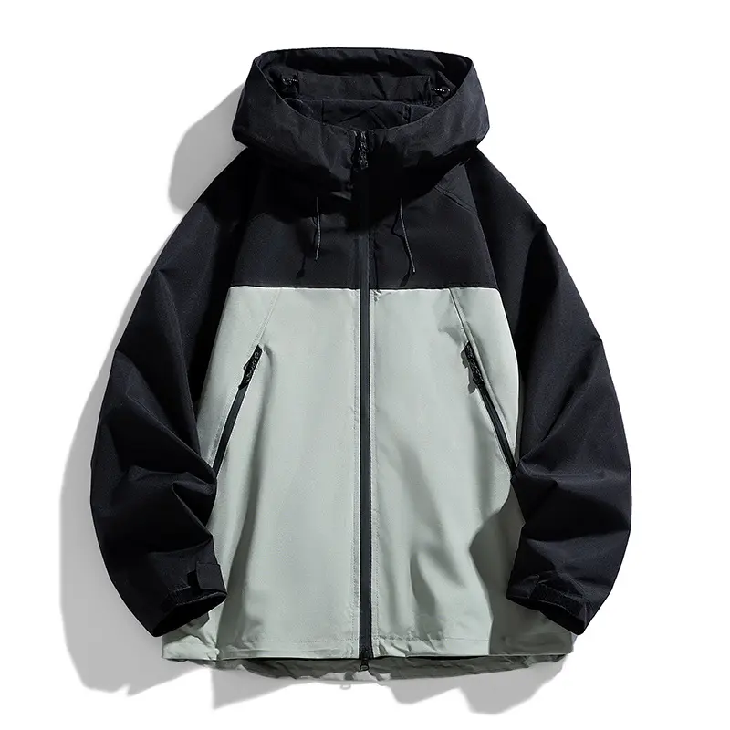 Herren Atmungsaktive Wind- und Wasserfeste Outdoor-Jacke Drune