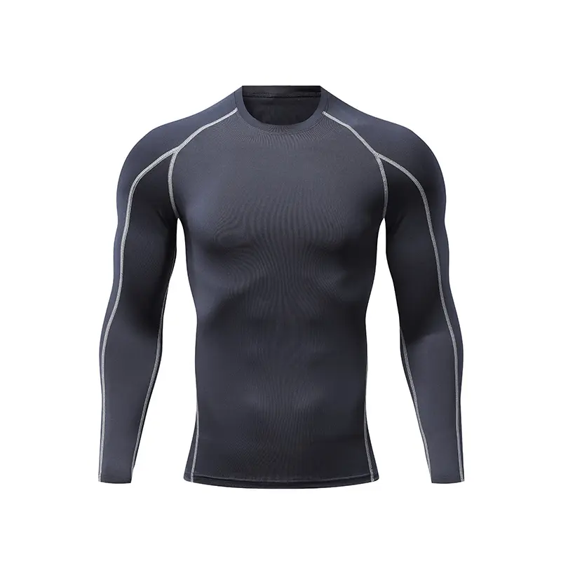 Herren Atmungsaktives Langarm Funktionsshirt