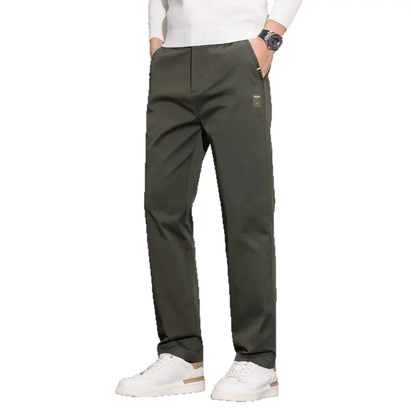 Herren Baumwoll-Chino mit geradem Schnitt und aufgesetzten Gesäßtaschen Drune