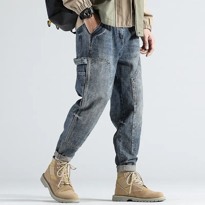 Herren Bequeme Cargo-Hose Drune