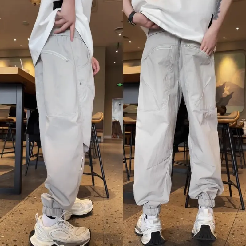 Herren Bequeme Cargo-Hose mit elastischem Bund Drune