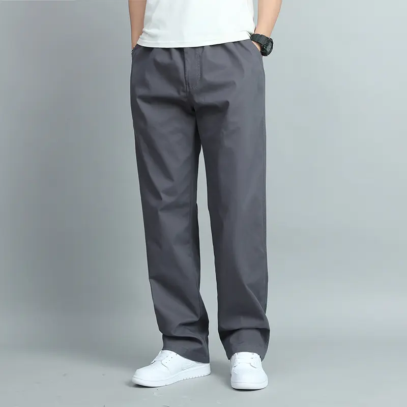 Herren Bequeme Chino-Baumwollhose Drune