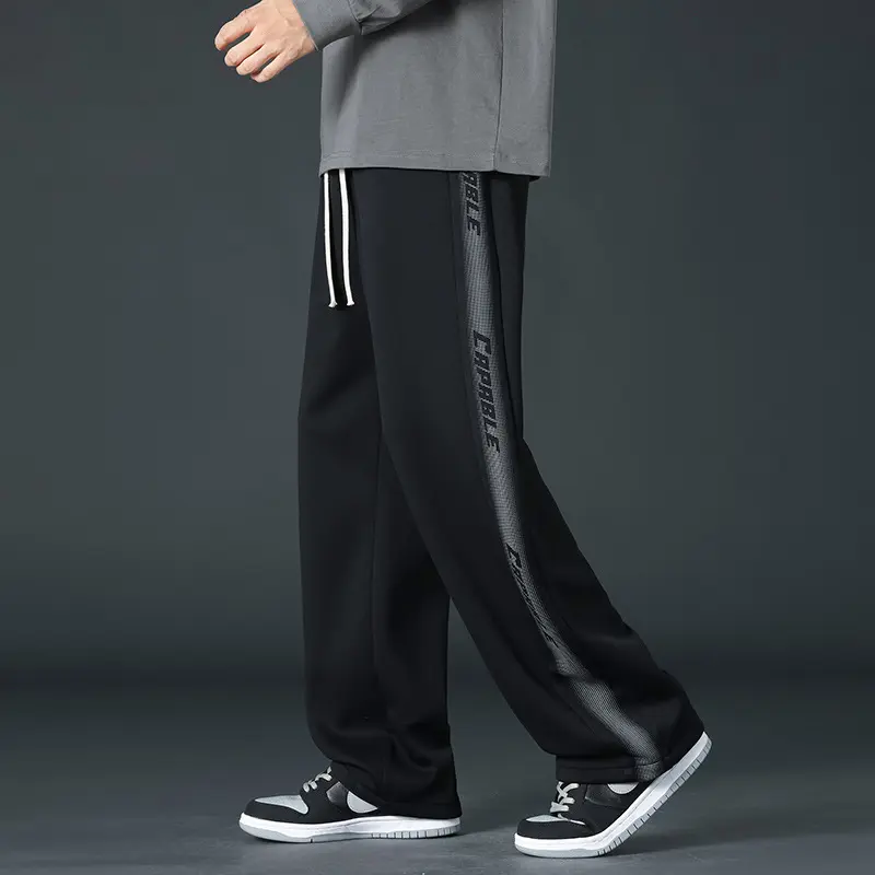 Herren Bequeme Sport Jogginghose mit seitlichen Streifen