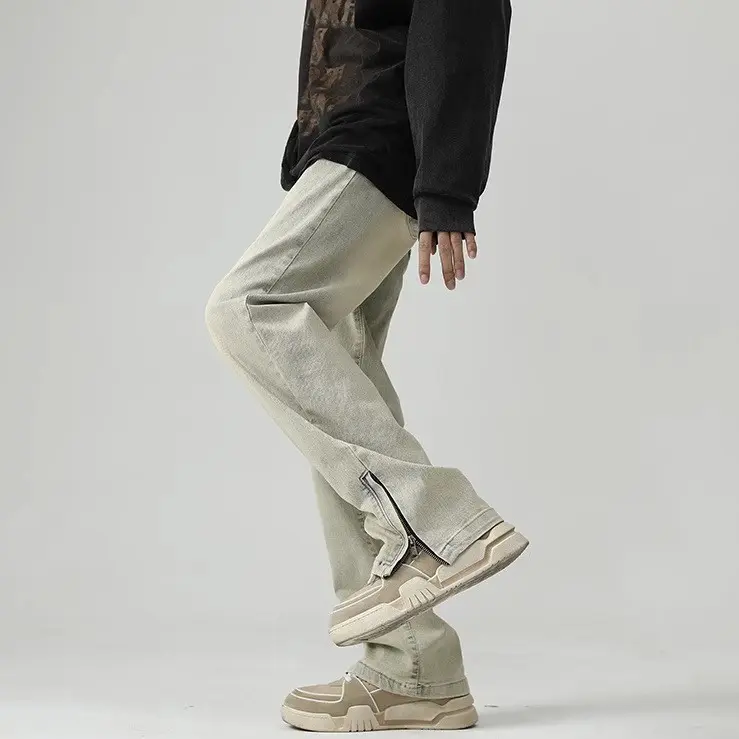 Herren Bequeme und lässige weit geschnittene Jeans Drune