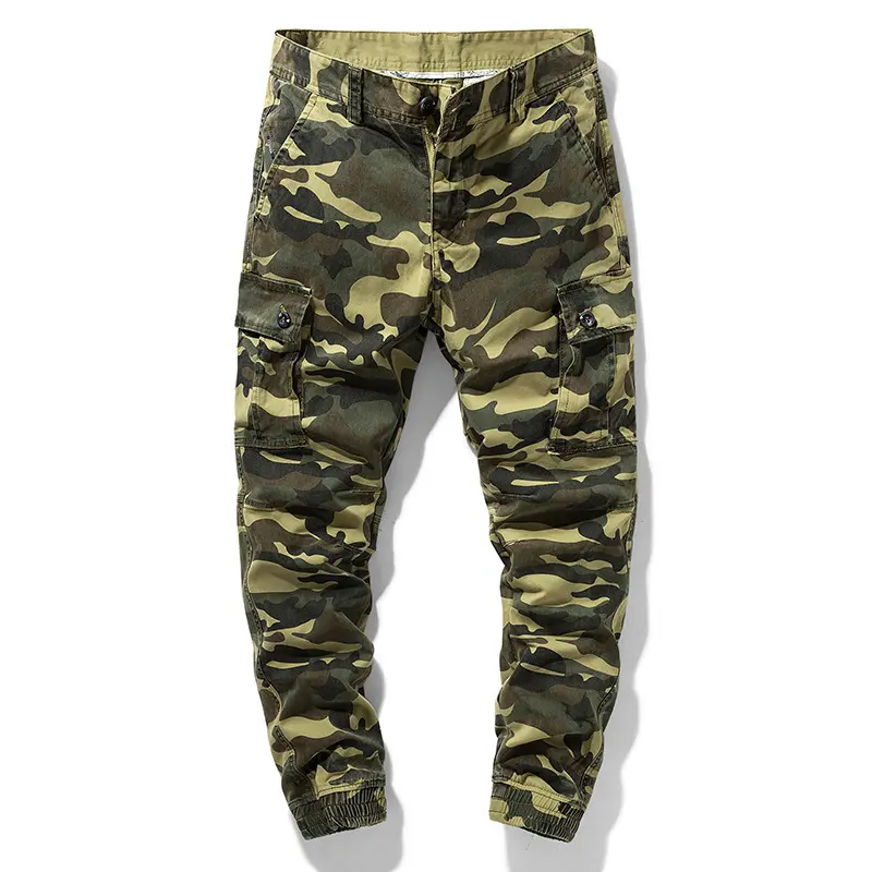 Herren Camouflage‑Cargo‑Jogger mit verstärkten Kniepartien und elastischem Knöchelabschluss Drune