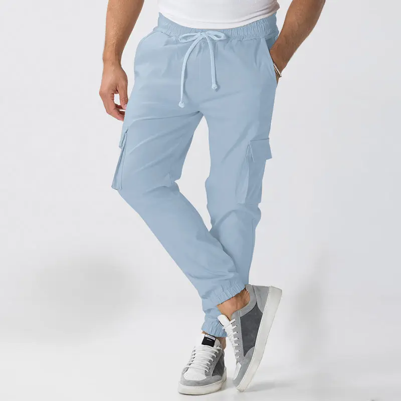Herren Cargo-Jogginghose im Relaxed-Fit mit Kordelzug, elastischen Bündchen und Mehrfachtaschen Drune