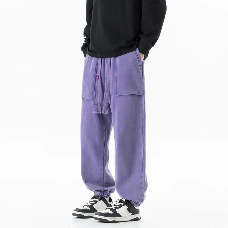Herren Cargo-Jogginghose mit elastischem Bund und aufgesetzten Pattentaschen Drune