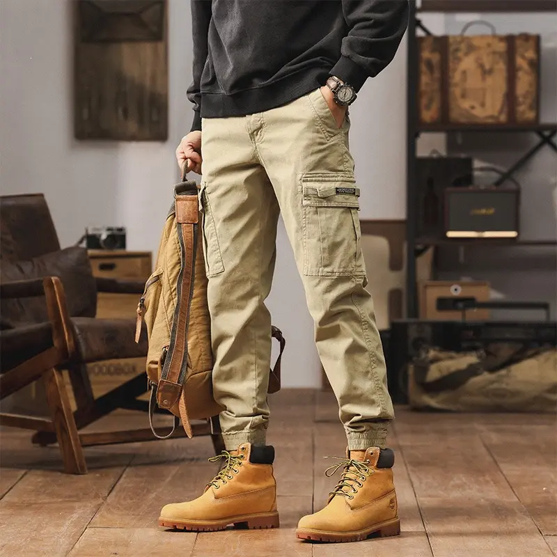 Herren Cargo-Jogginghose mit Multifunktionstaschen & elastischen Bündchen Drune