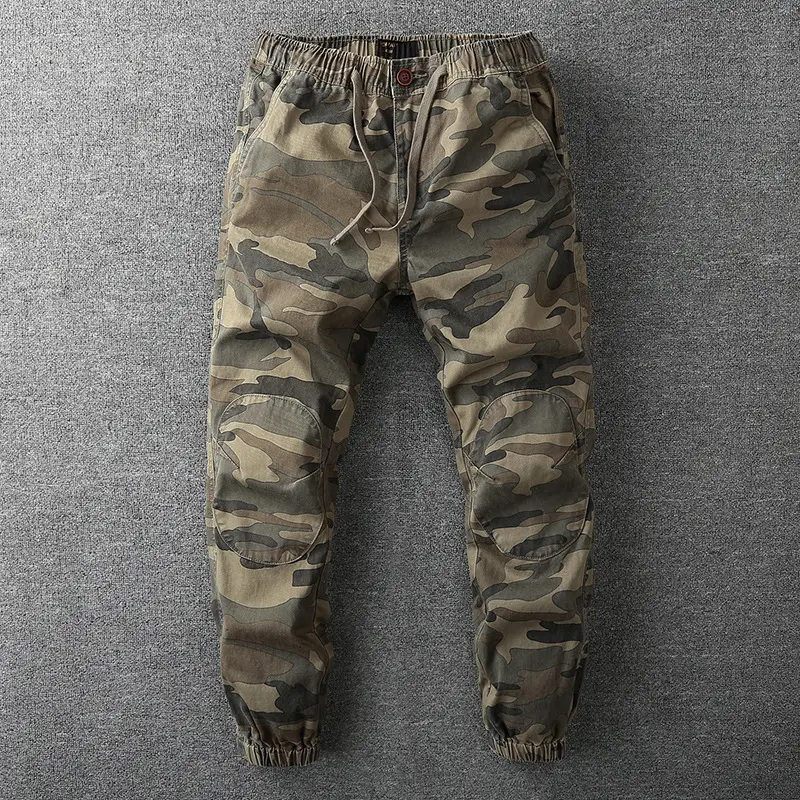 Herren Cargohose im Jogger‑Stil mit elastischem Bund und Knieverstärkung Drune