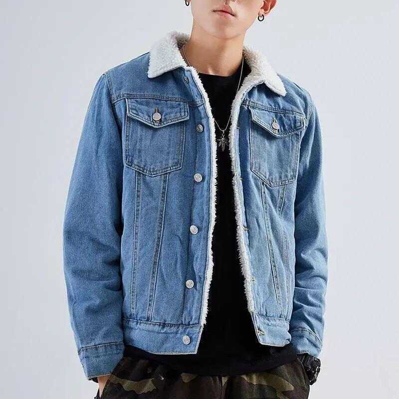 Herren Denimjacke mit weichem Innenfutter Drune