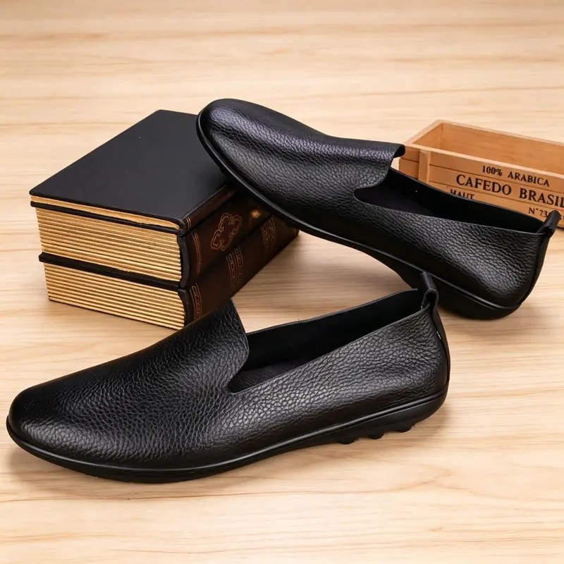 Herren Elegante Ledermokassins Drune