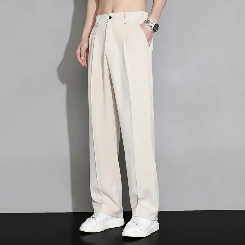 Herren Elegante und bequeme Bundfalten-Hose