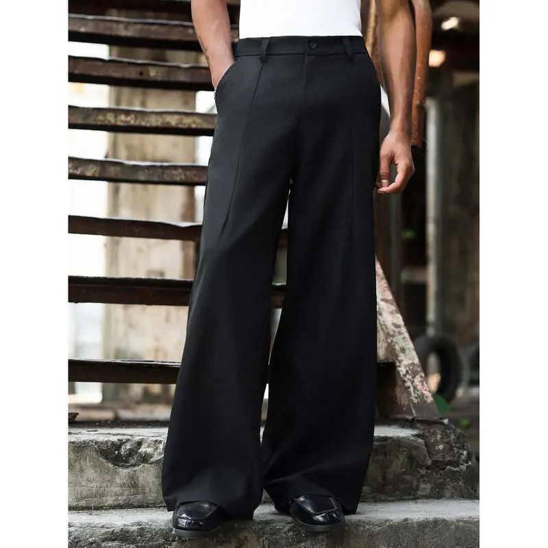 Herren Elegante und bequeme weite Stoffhose Drune