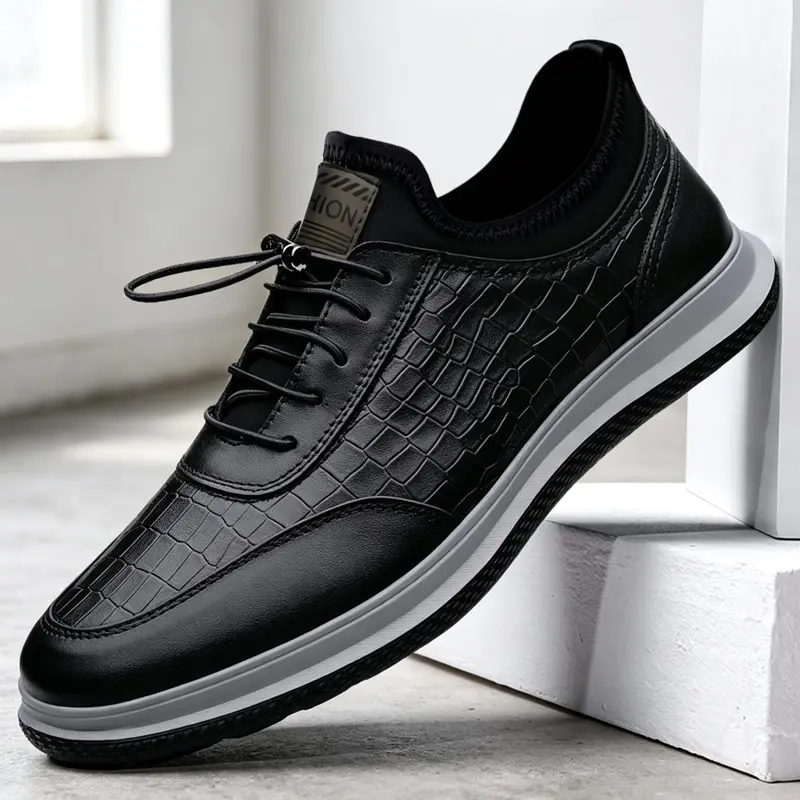 Herren Elegante und stilvolle Leder Sneakers Drune