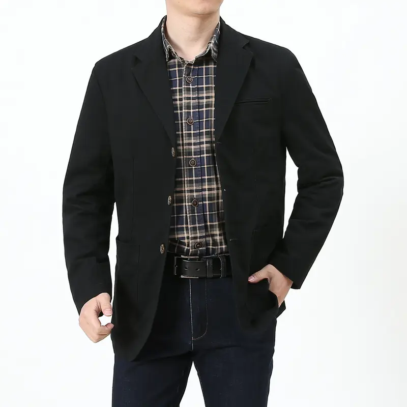 Herren Eleganter und bequemer Baumwollblazer Drune