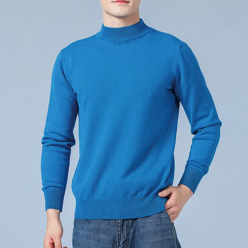 Herren Feiner Mockneck-Pullover aus hochwertigem Feinstrick mit gerippten Abschlüssen Drune