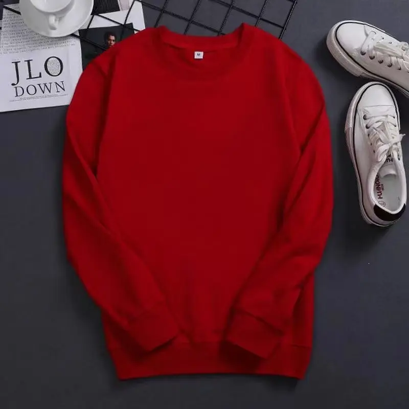 Herren Feines Rundhals‑Sweatshirt aus Baumwollmix mit gerippten Bündchen Drune