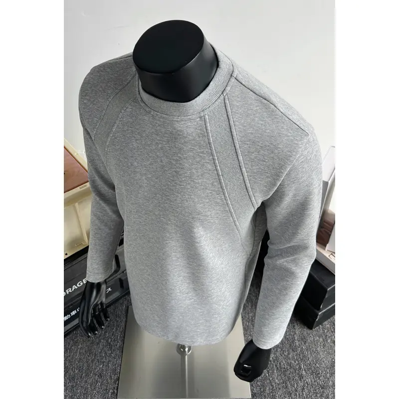 Herren Feinstrick-Sweatshirt mit Raglanärmeln und strukturierter Schulterpasse Drune