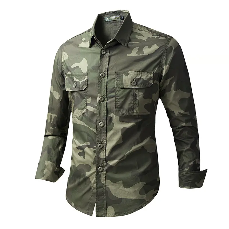 Herren Feldjacke im Camouflage-Stil Drune