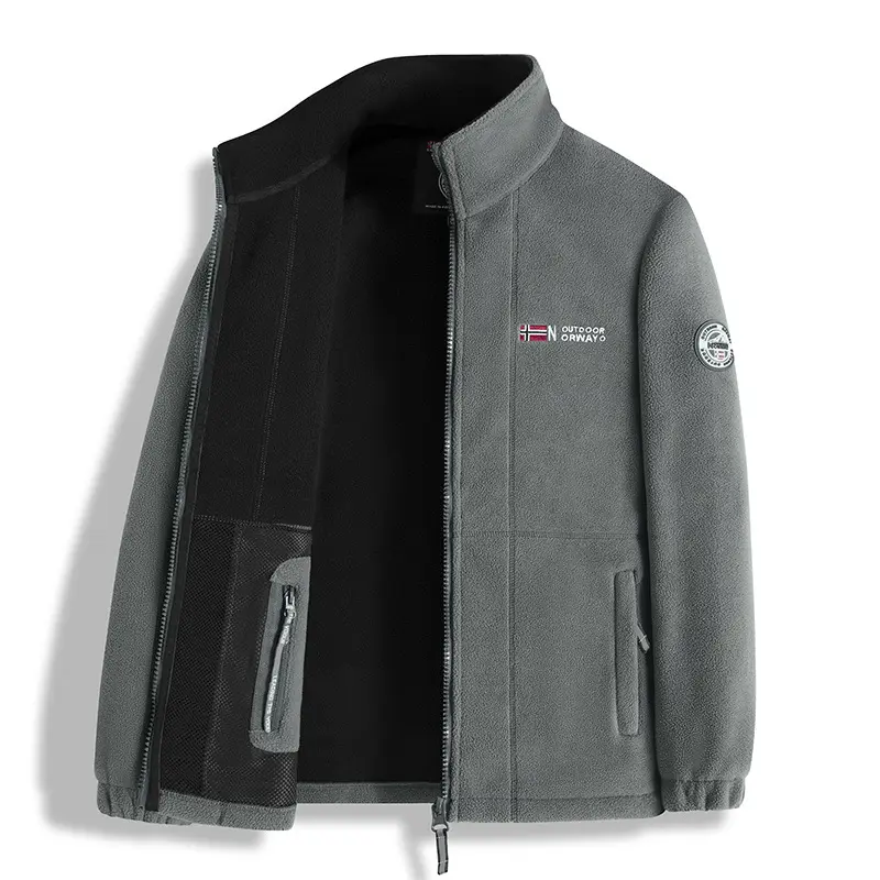 Herren Fleecejacke mit hohem Kragen Drune