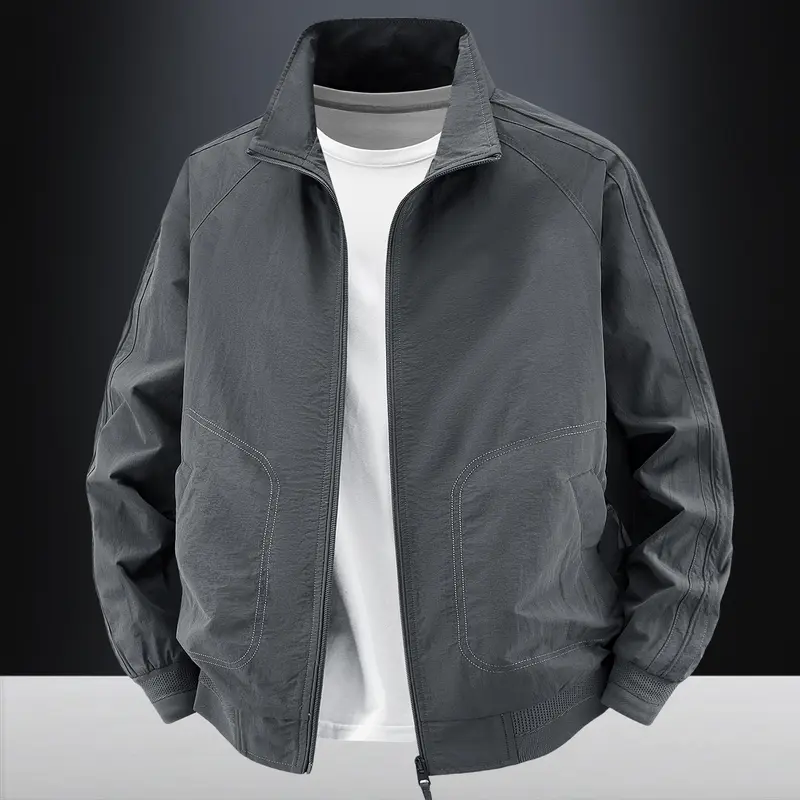 Herren Freizeitjacke mit hohem Kragen Drune