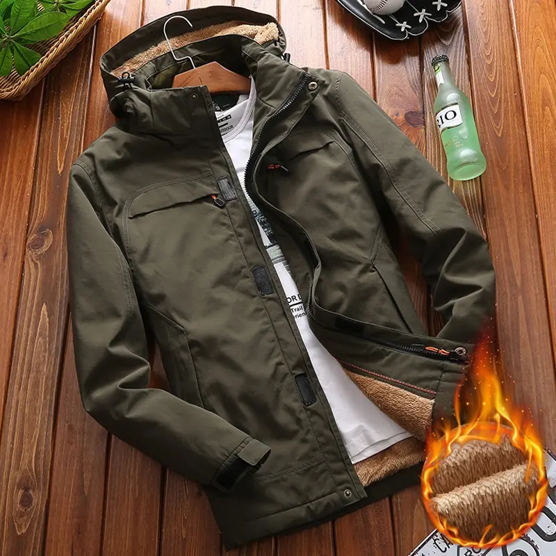 Herren Funktionale Jacke mit Fleece-Innenfutter Drune